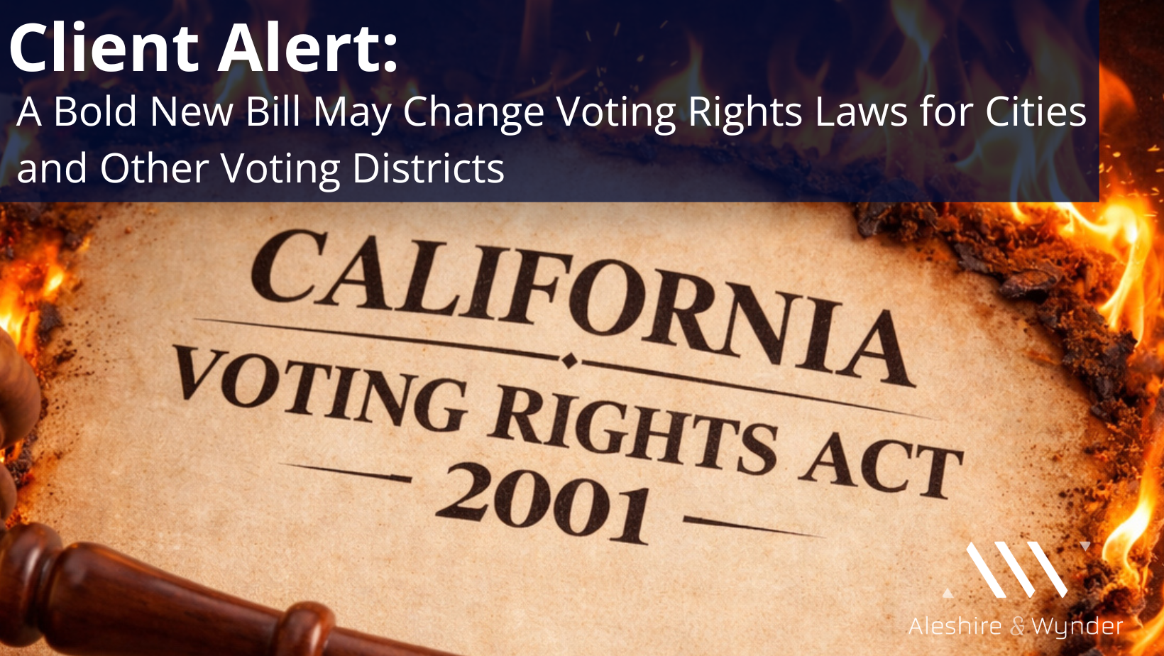 SB 1164:  A Bold New Bill Changing Voting Rights Laws for Cities and Other Voting Districts